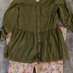 Girls Matching leggings and shirt set